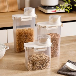 Cat Food Storage Bucket Dog Food Sealed Bucket Moisture-Proof Grain Storage Bucket Pet Food Sealed Cat Food Can Home Storage Box