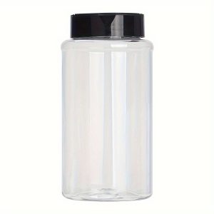 A 20.29oz Large-Capacity Double-Opening Sealed Plastic Storage Bottle That Can Hold Various Pet Food And Kitchen Outdoor Seasonings, Serving As a Portable Storage Container
