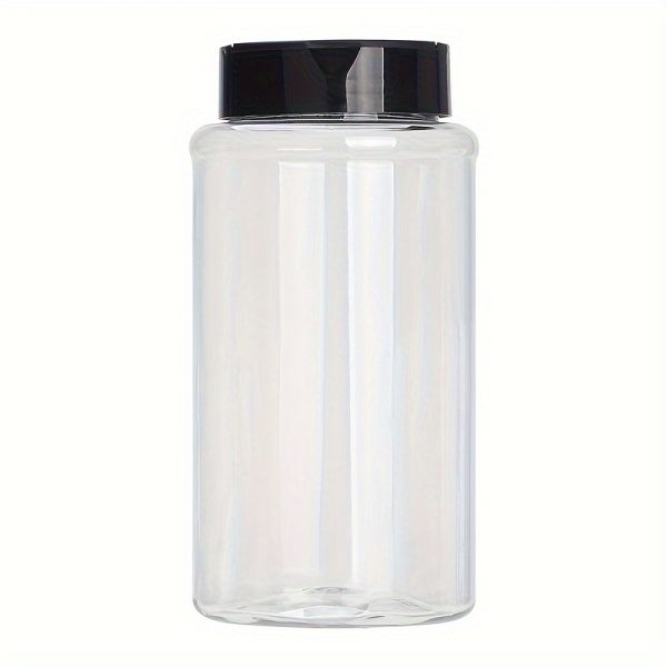 A 20.29oz Large-Capacity Double-Opening Sealed Plastic Storage Bottle That Can Hold Various Pet Food And Kitchen Outdoor Seasonings, Serving As a Portable Storage Container